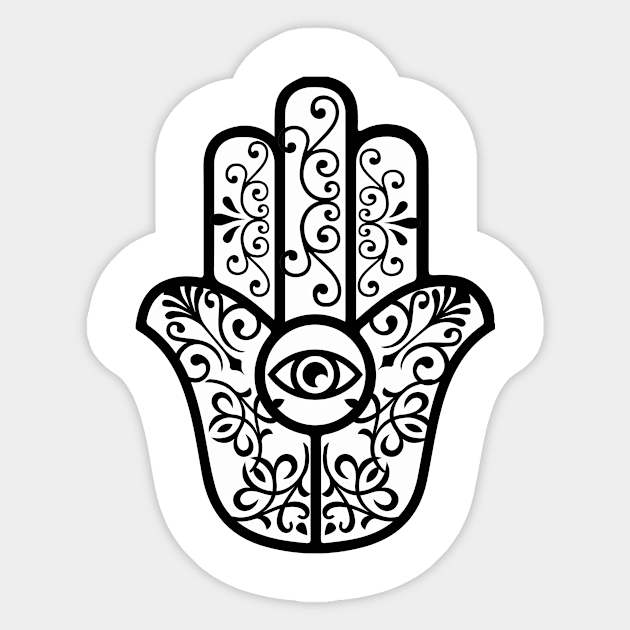 Hamsa Hand Evil Eye Sticker by livania